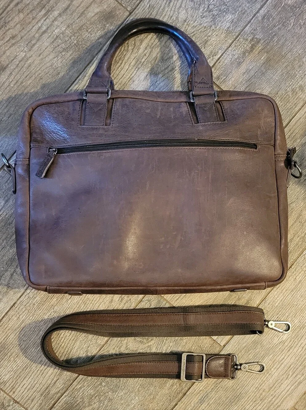 Gerard Henon France Signe Le Cuir Bag Briefcase Commuter Messenger Carry On